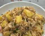 รูปขั้นตอนการทำที่ 5 ของ ข้าวไก่ผัดสับปะรด