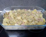 Une image de l'étape 6 de Gratin de pommes de terre, haricots, lardons.