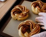 A picture of step 12 of The Sweet Smell of Cinnamon Rolls (Cinnamon Swirl Bread).