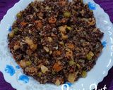 A picture of step 4 of Red Quinoa Mix Vegetable Risotto.
