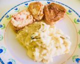 Foto del paso 4 de la receta: #papa Puré rústico caprese