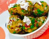 A picture of step 15 of Boondi ky ladu.