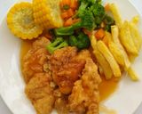 Foto langkah ke 9 dari resep Crispy Chicken Steak with Brown Sauce (Steak Ayam Krispi).