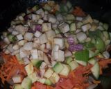 Foto del paso 2 de la receta: Budín de VERDURAS 🥕🍅🍆🍄 (sin harina)