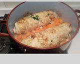 Foto del paso 15 de la receta Pechuga de pavo rellena con salsa de vino