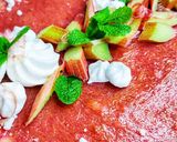 Tarta z masą jogurtowa i frużeliną rabarbarową krok przepisu 11 zdjęcie