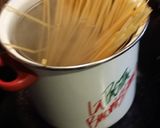A picture of step 1 of Bianco Meats -" Raging Fettucine, with Cajun Marinated Chicken.