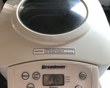A picture of step 1 of Machine white bread.