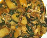 A picture of step 6 of Yam porridge.