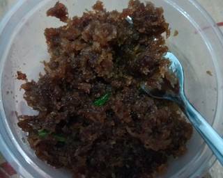 Ketan Unti Bunga Telang langkah memasak 6 foto