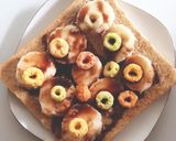 Foto langkah ke 3 dari resep Banana Froot Loops Bread.