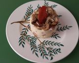 Foto del paso 4 de la receta Puré de patatas con jamón y champiñones
