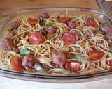 Hús gombócos paradicsomos spagetti Sütőben 🍝 recept fázis 7 fotója