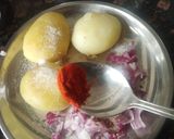 A picture of step 2 of Aloo paratha.