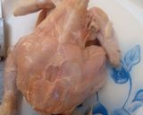 A picture of step 5 of Mandi rice (chicken mandi).