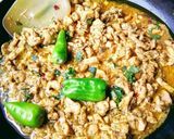 A picture of step 5 of Dhabaa style qeema.
