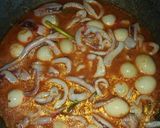 Foto langkah ke 4 dari resep Cumi saos padang + telur puyuh.