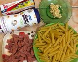 Foto langkah ke 1 dari resep Creamy Penne Vege Ham with Fiber Creme.