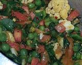A picture of step 3 of Vegetable Dalia pulaw.