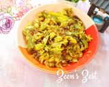 A picture of step 3 of Cabbage and Capsicum Stir Fry.