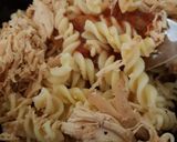 A picture of step 4 of My Slow cooked Chicken Parmesan Pasta. Just Dig In!! 💖.