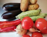Φωτογραφία βήματος 1 της συνταγής Μπριάμ! 🍆🌶️🥔🍅