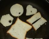 A picture of step 1 of Garlic bread in different shapes.
