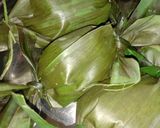 A picture of step 5 of Steamed brinjal masala.