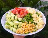 Hình bước làm 2 của món Salad rau củ