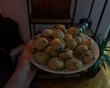 A picture of step 5 of Sonja’s chocolate chip cookies.