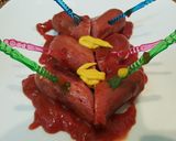 Foto del paso 8 de la receta Salchichas en forma de corazón