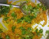 A picture of step 3 of Methi sabzi.