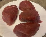 A picture of step 1 of Fillet mignon with mushroom sauce.