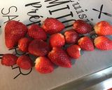 Une image de l'étape 11 de Gâteau chocolat fraises caramel.