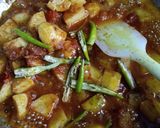 A picture of step 6 of Aloo Pulao.
