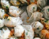 Hình bước làm 2 của món Há cảo bằng bánh tráng