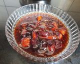 A picture of step 3 of Plum chutney.