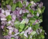 A picture of step 1 of Potato paratha with onion raita.
