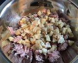 Une image de l'étape 2 de Feuilles de brick farcies aux trois fromages,jambon blanc et tomates.