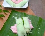 Khanom kasorn lam jiak(roast pancake wrap candied coconut) langkah memasak 6 foto
