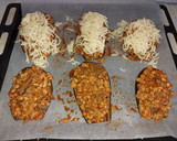 Foto del paso 4 de la receta: Berenjenas rellenas de carne, y patatas fritass