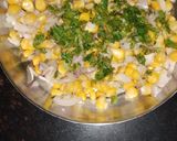 A picture of step 1 of Corn pakoda.