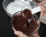A picture of step 9 of New Year chocolate Cake 2023.