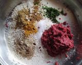 A picture of step 2 of Beet root Paratha.