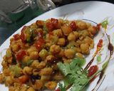 A picture of step 6 of Indian chole.