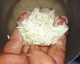 A picture of step 1 of Kathal dry fruit biryani.