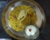 A picture of step 3 of Khara Pongal or khichadi.