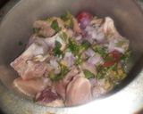 A picture of step 4 of Black chicken masala.