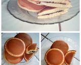 Foto langkah ke 5 dari resep Dorayaki Isi Coklat Pisang.