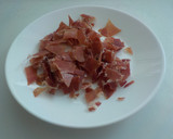 Foto del paso 17 de la receta: Crema de manzana y verdura espolvoreada con jamón serrano